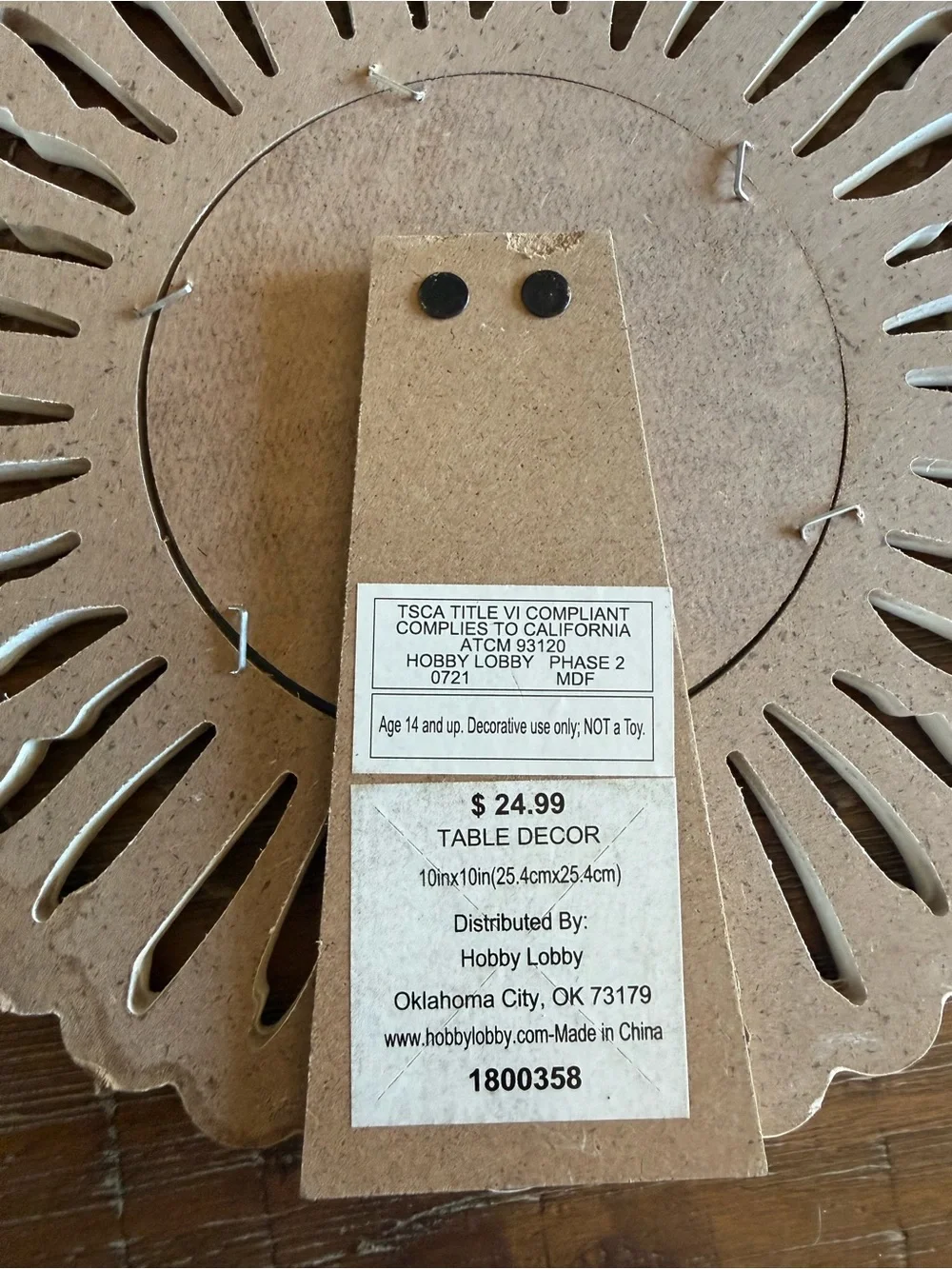 Hobby Lobby Table Decor Round White Sunburst Mirror